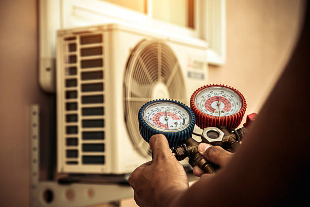 Professional Ductwork Repair technician working in Fairhaven, MA